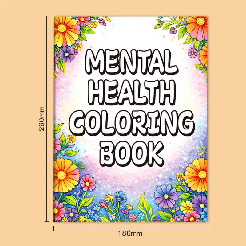 Inspirational Drawing Book, Creative Stress-Relief Doodle Book, Adult Mental Health Coloring Book, 32 Pages of High-Definition Pages, 32 Motivational Phrases, Boost Your Morale, Doodle Drawing, Coloring Book