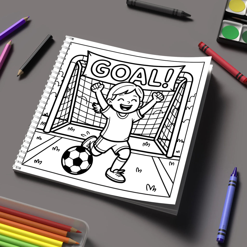 Easy Soccer Bold-easy Patterns Coloring Book for Adults Cute Drawing Book Perfect Gift for Birthday Back to School Art Supplies