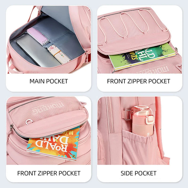 Outdoor Sports Gym Fitness Backpack Large College Students Laptop Books Backpack for School Multi-pocket Camping Hiking Rucksack