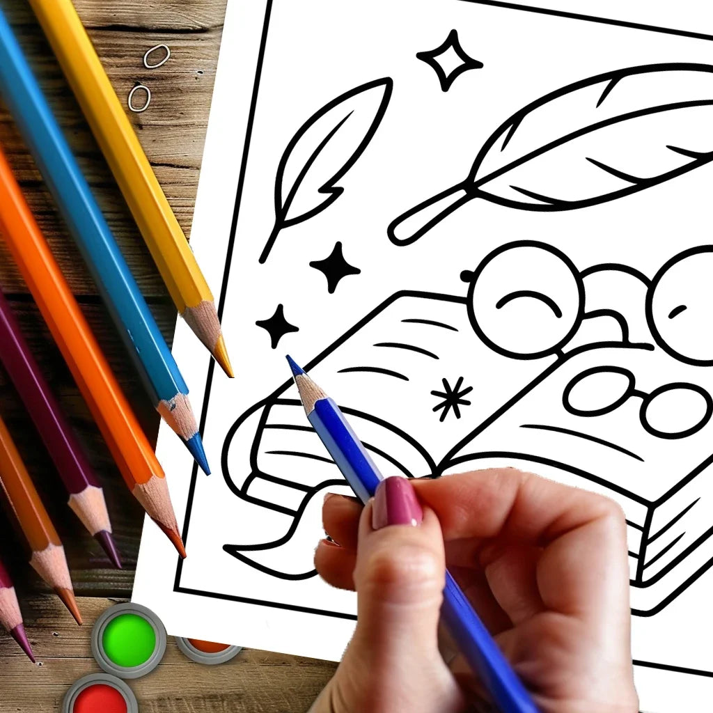 Easy Witchy Vibes Coloring Book for Adult Colouring Book, Birthday Day Gift, Back to School Supplies, Adults Cute Drawing Book