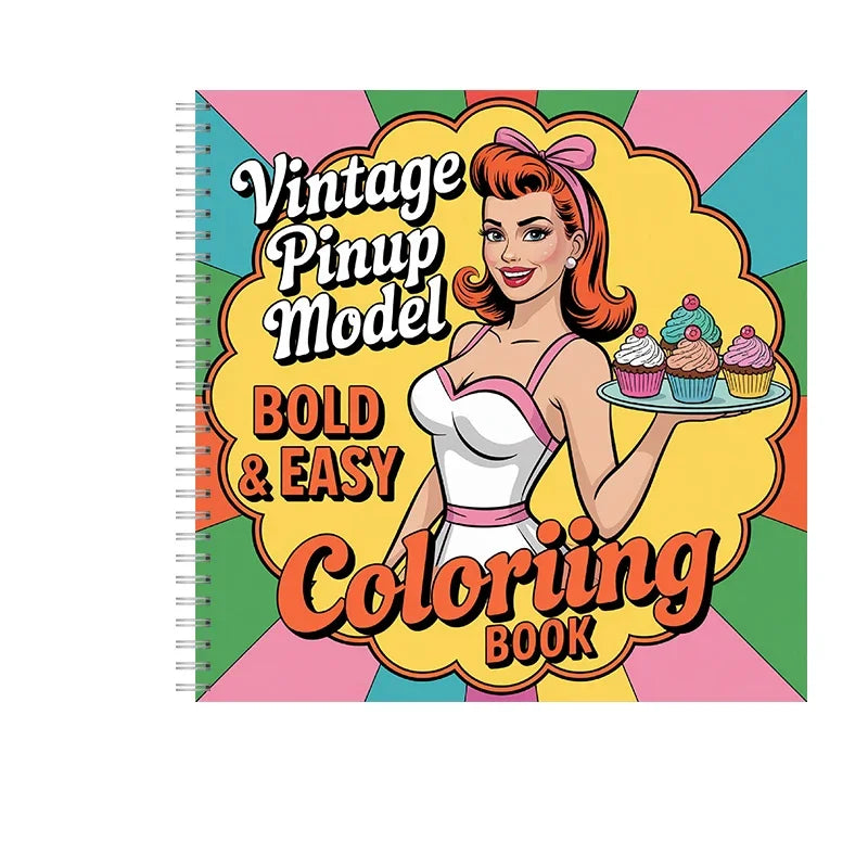 Into Gardens Bold-easy Patterns Coloring Book for Adults Cute Drawing Book Perfect Gift for Birthday Back to School Art Supplies