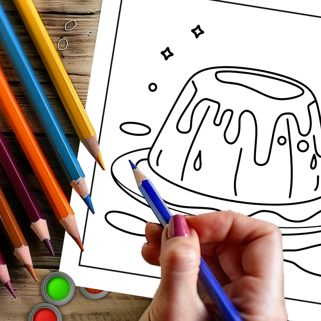 Sweet Treats Coloring Book for Adult Colouring Book, Birthday Day Gift, Back to School Supplies, Adults Cute Drawing Book