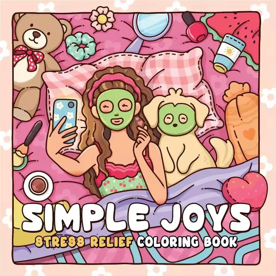 Cat Mom, Naughty Cats Coloring Book Simple Joys Stress Relief Drawing Book Perfect Gift for Party and Birthday Christmas