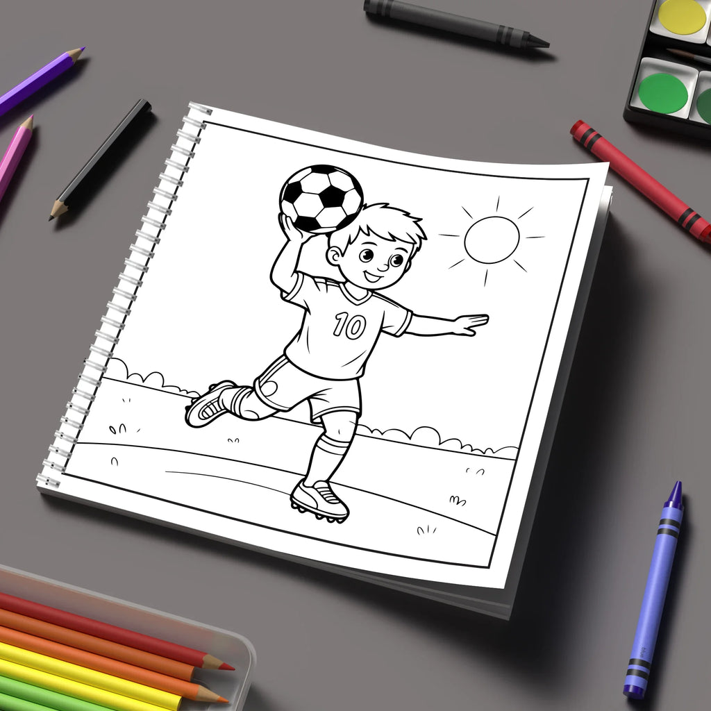 Easy Soccer Bold-easy Patterns Coloring Book for Adults Cute Drawing Book Perfect Gift for Birthday Back to School Art Supplies