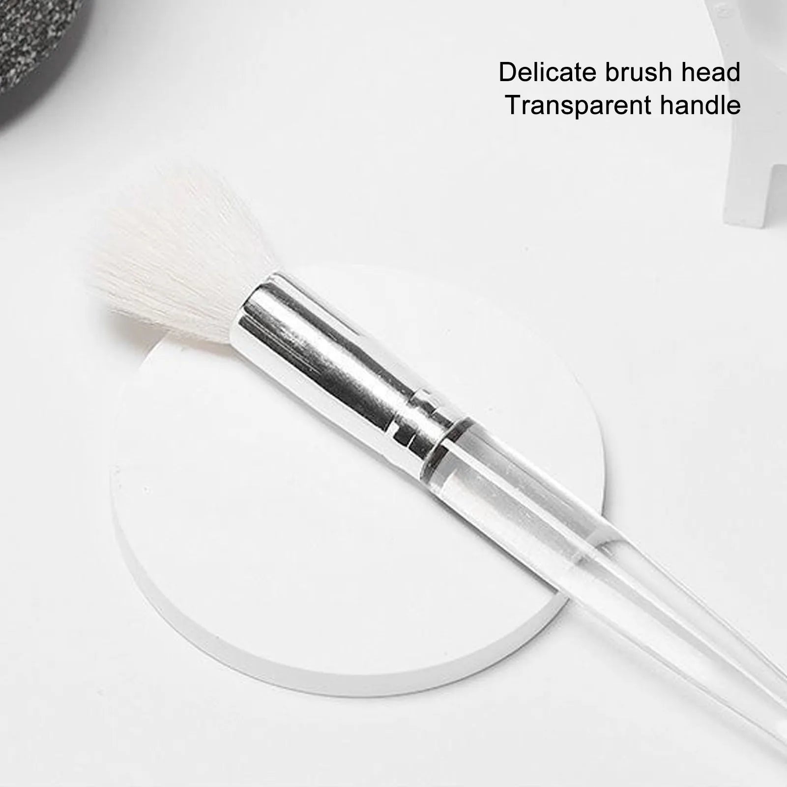 2 Pack Face Mask Brush Applicator Clear Handle Cosmetics Beauty Tools Clay Mud Mask Applicator Brush Soft Brush Hair