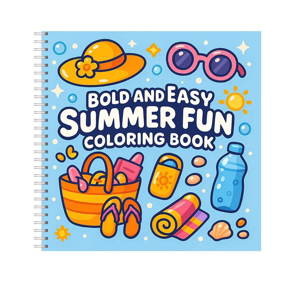 Easy Reading Era Coloring Book for Adult Colouring Book, Birthday Day Gift, Back to School Supplies, Adults Cute Drawing Book