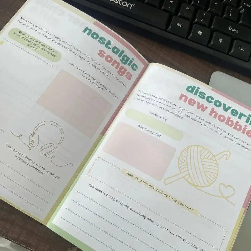 Self-Care Healing my Inner Unisex Planner 31 Pages Inner Unisex Childhood Trauma Recovery Book Mental Wellness Companion