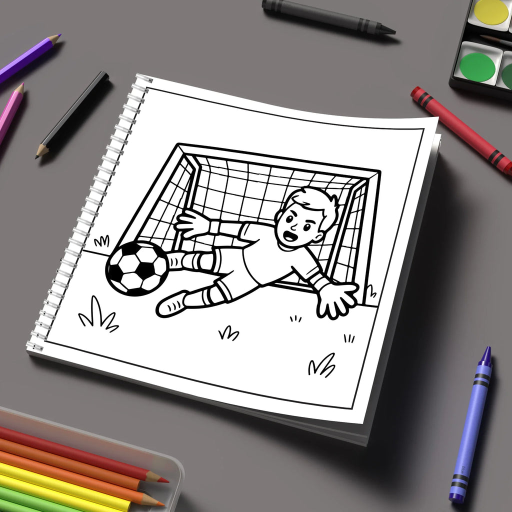 Easy Soccer Bold-easy Patterns Coloring Book for Adults Cute Drawing Book Perfect Gift for Birthday Back to School Art Supplies
